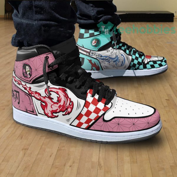 nezuko and tanjiro custom demon slayer anime air hightop shoes 3 Y8nYO 600x600px Nezuko And Tanjiro Custom Demon Slayer Anime Air Hightop Shoes