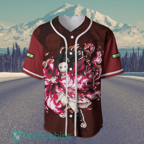 nezuko blood demon art custom kimetsu anime jersey baseball shirt for fans 2 rSduh 600x600px Nezuko Blood Demon Art Custom Kimetsu Anime Jersey Baseball Shirt For Fans
