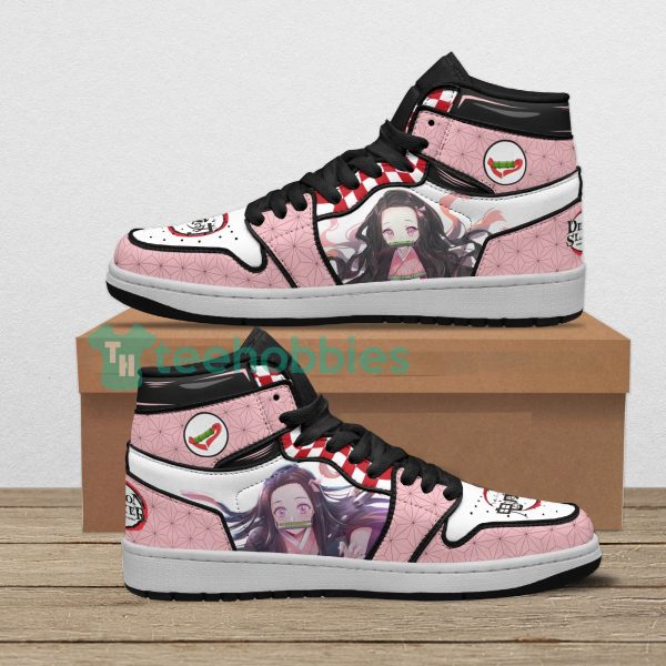 nezuko kamado custom demon slayer anime air jordan hightop shoes 1 1jyuS 600x600px Nezuko Kamado Custom Demon Slayer Anime Air Jordan Hightop Shoes