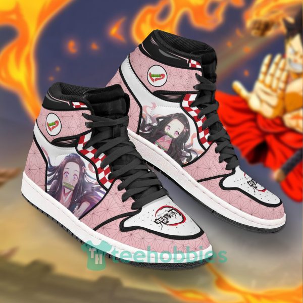 nezuko kamado custom demon slayer anime air jordan hightop shoes 2 J3NsR 600x600px Nezuko Kamado Custom Demon Slayer Anime Air Jordan Hightop Shoes