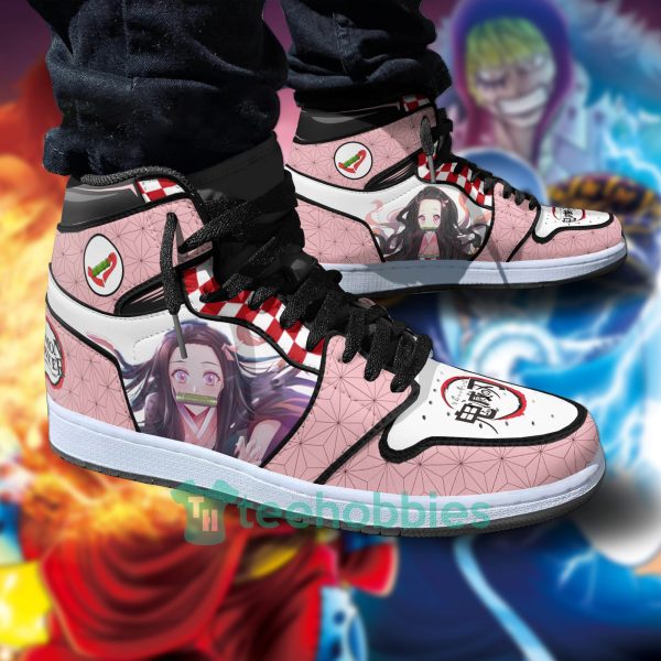 nezuko kamado custom demon slayer anime air jordan hightop shoes 4 xrx3s 600x600px Nezuko Kamado Custom Demon Slayer Anime Air Jordan Hightop Shoes
