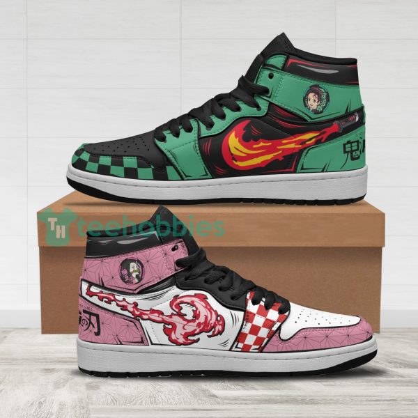 nezuko x tanjiro custom demon slayer air jordan hightop shoes 1 PJfiO 600x600px Nezuko x Tanjiro Custom Demon Slayer Air Jordan Hightop Shoes