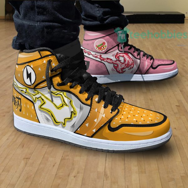 nezuko x zenitsu custom demon slayer anime air hightop shoes 3 wZKEJ 600x600px Nezuko x Zenitsu Custom Demon Slayer Anime Air Hightop Shoes