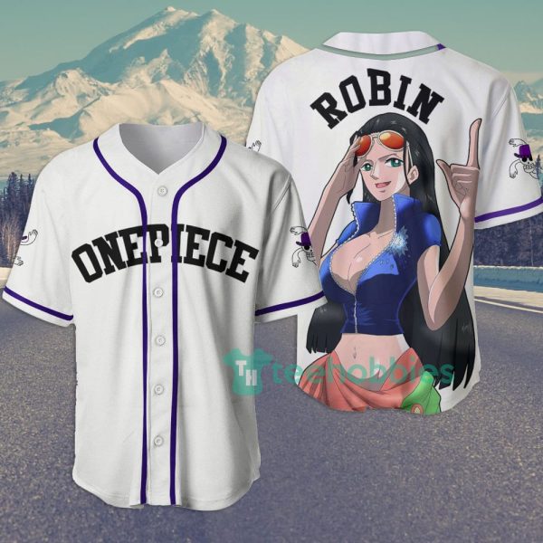 nico robin one piece custom anime jersey baseball shirt for fans 1 dLA87 600x600px Nico Robin One Piece Custom Anime Jersey Baseball Shirt For Fans