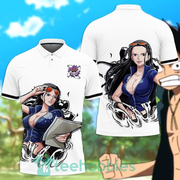 nico robin polo shirt custom anime one piece for anime fans 1 HYWk8 600x600px Nico Robin Polo Shirt Custom Anime One Piece For Anime Fans