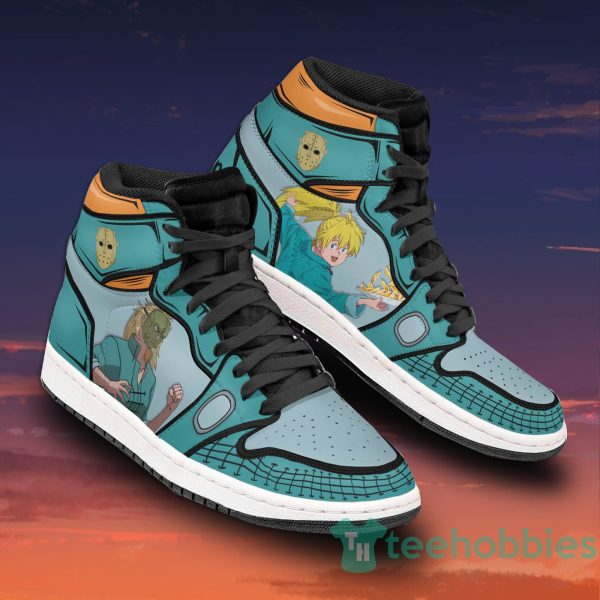 nikaido anime custom dorohedoro air jordan hightop shoes 2 bXt9f 600x600px Nikaido Anime Custom Dorohedoro Air Jordan Hightop Shoes