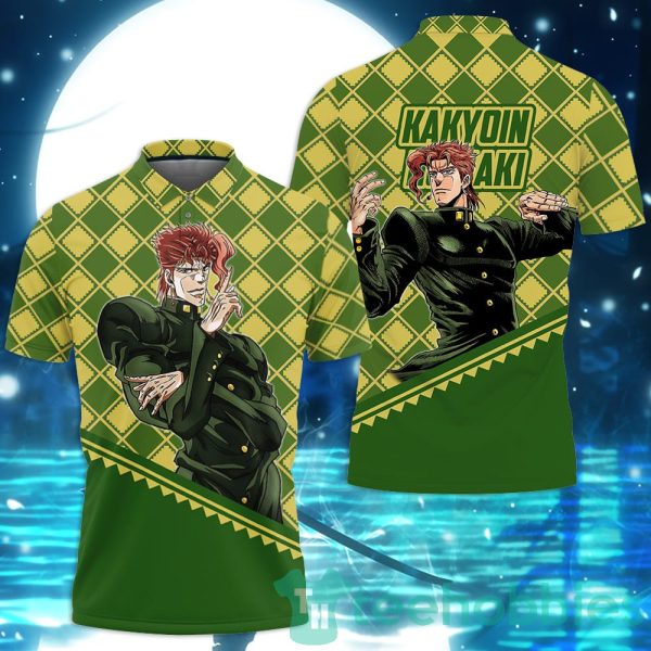 noriaki kakyoin jjba custom anime polo shirt for men and women 1 krI0j 600x600px Noriaki Kakyoin JJBA Custom Anime Polo Shirt For Men And Women
