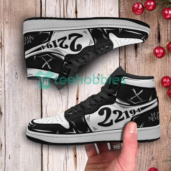norman custom the promised neverland anime air jordan hightop shoes 4 0Ihb4 600x600px Norman Custom The Promised Neverland Anime Air Jordan Hightop Shoes