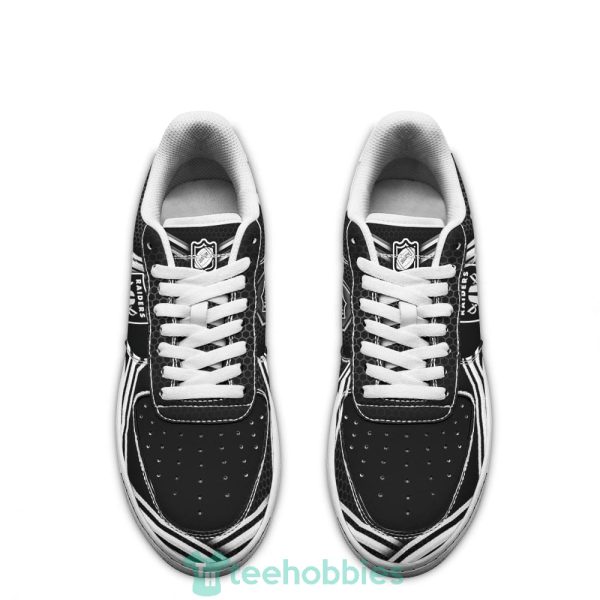 oakland raiders logo and striped style air force shoes for fans 2 czuMs 600x600px Oakland Raiders Logo And Striped Style Air Force Shoes For Fans