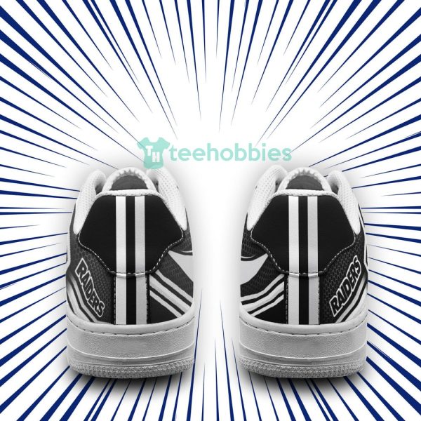 oakland raiders logo and striped style air force shoes for fans 3 eQL8k 600x600px Oakland Raiders Logo And Striped Style Air Force Shoes For Fans