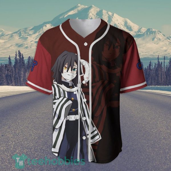 obanai iguro custom kimetsu anime jersey baseball shirt for fans 2 thDb9 600x600px Obanai Iguro Custom Kimetsu Anime Jersey Baseball Shirt For Fans