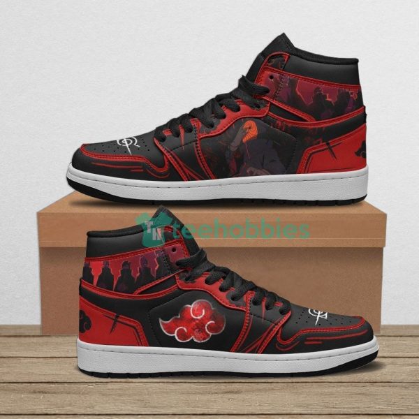 obito akatsuki custom naruto anime air jordan hightop shoes 1 mMGrR 600x600px Obito Akatsuki Custom Naruto Anime Air Jordan Hightop Shoes