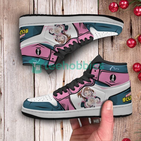ochaco uraraka anime custom my hero academy air jordan hightop shoes 3 SXOVp 600x600px Ochaco Uraraka Anime Custom My Hero Academy Air Jordan Hightop Shoes