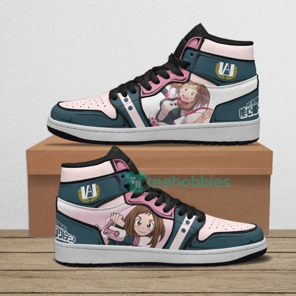 ochaco uraraka custom my hero academia anime air jordan hightop shoes 1 TTCaN 600x600px Ochaco Uraraka Custom My Hero Academia Anime Air Jordan Hightop Shoes