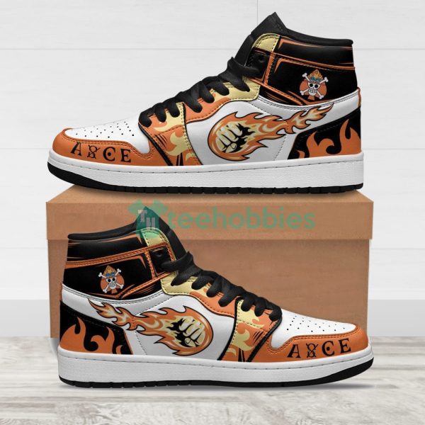 one piece sneakers ace fire fist custom air jordan hightop shoes 1 MI5km 600x600px One Piece Sneakers Ace Fire Fist Custom Air Jordan Hightop Shoes