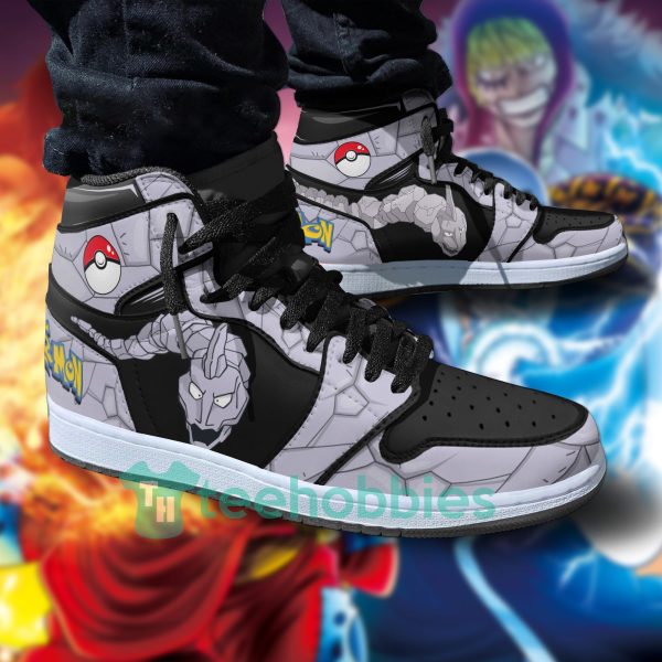 onix fans custom pokemon anime air jordan hightop shoes 4 bBbxt 600x600px Onix Fans Custom Pokemon Anime Air Jordan Hightop Shoes