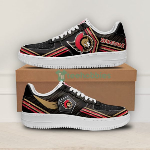 ottawa senators logo and striped style air force shoes for fans 1 g0sUM 600x600px Ottawa Senators Logo And Striped Style Air Force Shoes For Fans