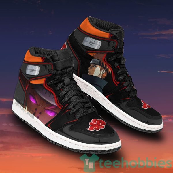 pain akatsuki anime custom anime air jordan hightop shoes 2 94zWr 600x600px Pain Akatsuki Anime Custom Anime Air Jordan Hightop Shoes