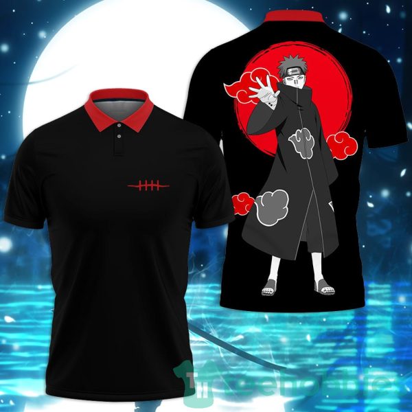 pain akatsuki custom anime polo shirt for men and women 1 3RjNi 600x600px Pain Akatsuki Custom Anime Polo Shirt For Men And Women