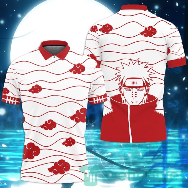 pain akatsuki custom anime white polo shirt for men and women 1 hZnDu 600x600px Pain Akatsuki Custom Anime White Polo Shirt For Men And Women
