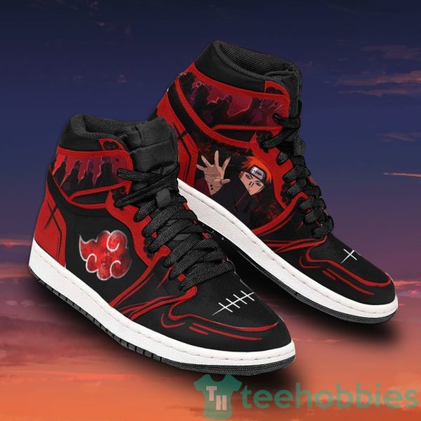 pain akatsuki custom naruto anime air jordan hightop shoes 2 iyhej 600x600px Pain Akatsuki Custom Naruto Anime Air Jordan Hightop Shoes