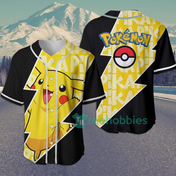 pikachu custom pokemon anime jersey baseball shirt for fans 1 cYk1J 600x600px Pikachu Custom Pokemon Anime Jersey Baseball Shirt For Fans
