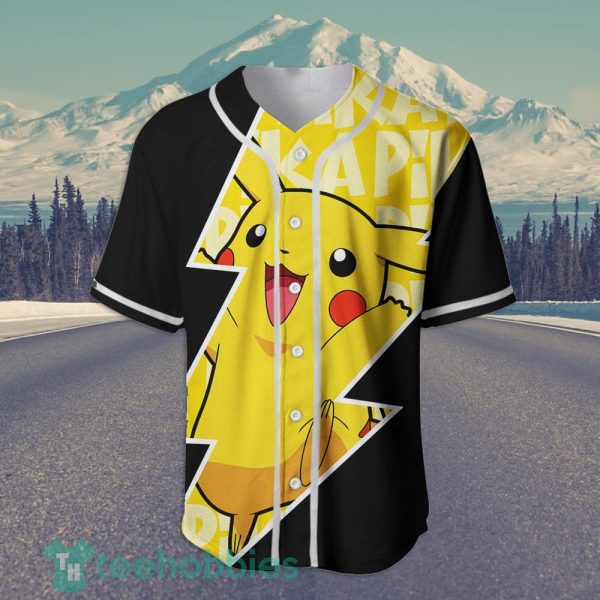 pikachu custom pokemon anime jersey baseball shirt for fans 2 XiPpv 600x600px Pikachu Custom Pokemon Anime Jersey Baseball Shirt For Fans