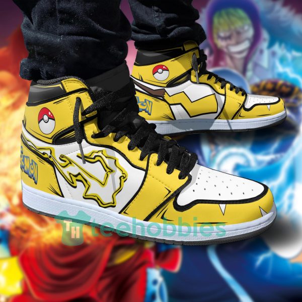 pikachu fans custom pokemon anime air jordan hightop shoes 4 Yme7S 600x600px Pikachu Fans Custom Pokemon Anime Air Jordan Hightop Shoes