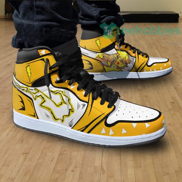 pikachu x zenitsu custom pokemon x demon slayer air hightop shoes 3 TlYki 600x600px Pikachu x Zenitsu Custom Pokemon x Demon Slayer Air Hightop Shoes
