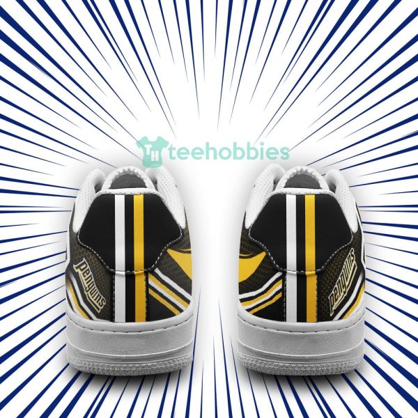 pittsburgh penguins logo and striped style air force shoes for fans 3 T4aNk 600x600px Pittsburgh Penguins Logo And Striped Style Air Force Shoes For Fans