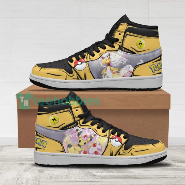 pokemon ampharos fans custom anime air jordan hightop shoes 1 ibkWq 600x600px Pokemon Ampharos Fans Custom Anime Air Jordan Hightop Shoes