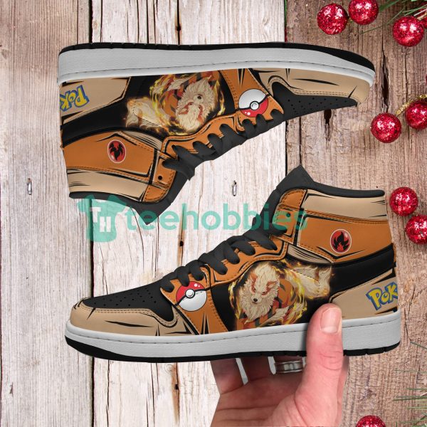 pokemon arcanine fans custom anime air jordan hightop shoes 4 fLWTo 600x600px Pokemon Arcanine Fans Custom Anime Air Jordan Hightop Shoes