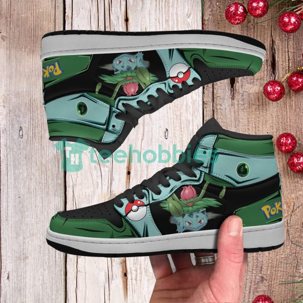 pokemon bulbasaur fans custom anime air jordan hightop shoes 4 MnmVo 600x600px Pokemon Bulbasaur Fans Custom Anime Air Jordan Hightop Shoes