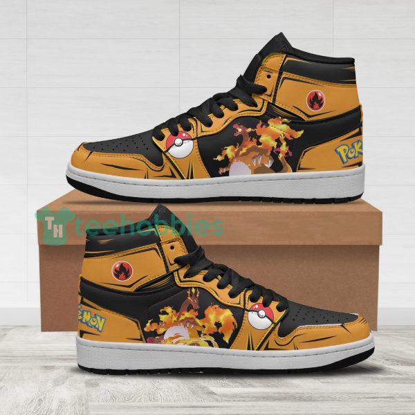 pokemon charizard fans custom anime air jordan hightop shoes 1 M7VJO 600x600px Pokemon Charizard Fans Custom Anime Air Jordan Hightop Shoes
