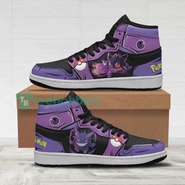 pokemon gengar fans custom anime air jordan hightop shoes 1 mT2Rq 600x600px Pokemon Gengar Fans Custom Anime Air Jordan Hightop Shoes