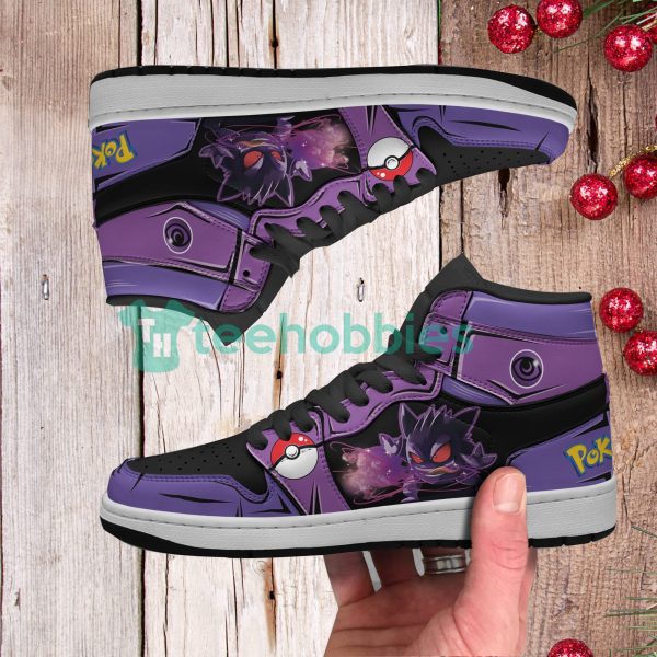 pokemon gengar fans custom anime air jordan hightop shoes 4 3jJad 600x600px Pokemon Gengar Fans Custom Anime Air Jordan Hightop Shoes
