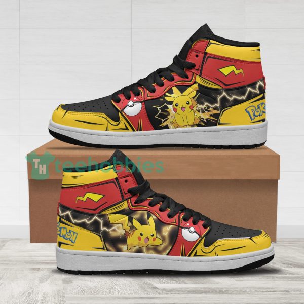 pokemon pikachu fans custom anime air jordan hightop shoes 1 Jf4xe 600x600px Pokemon Pikachu Fans Custom Anime Air Jordan Hightop Shoes