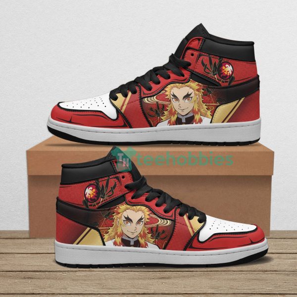 rengoku anime custom anime air jordan hightop shoes 1 9YjJG 600x600px Rengoku Anime Custom Anime Air Jordan Hightop Shoes