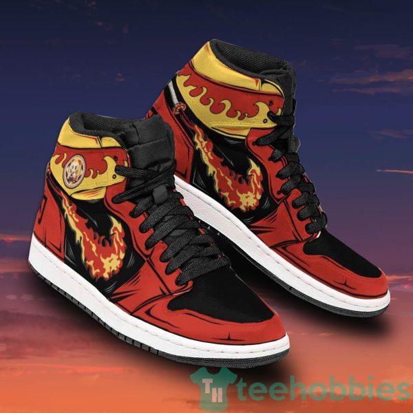 rengoku cosplay anime costume fire breathing air jordan hightop shoes 2 3kQeN 600x600px Rengoku Cosplay Anime Costume Fire Breathing Air Jordan Hightop Shoes