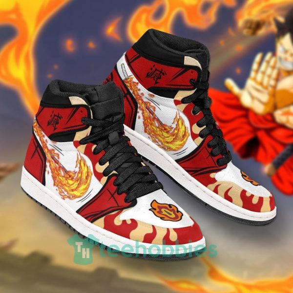 rengoku demon slayers anime air jordan hightop shoes 2 Zv52M 600x600px Rengoku Demon Slayers Anime Air Jordan Hightop Shoes
