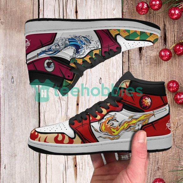 rengoku giyu demon slayer anime air jordan hightop shoes 2 CgDvp 600x600px Rengoku Giyu Demon Slayer Anime Air Jordan Hightop Shoes