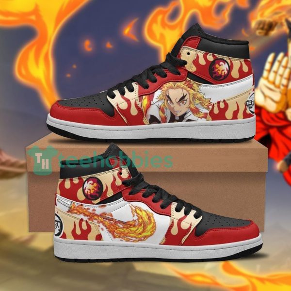rengoku sneakers custom demon slayer air jordan hightop shoes 1 5yXYY 600x600px Rengoku Sneakers Custom Demon Slayer Air Jordan Hightop Shoes