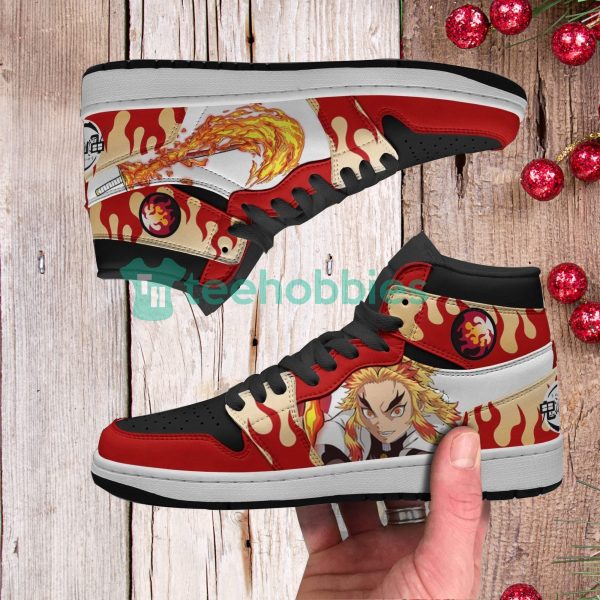rengoku sneakers custom demon slayer air jordan hightop shoes 4 yUZnh 600x600px Rengoku Sneakers Custom Demon Slayer Air Jordan Hightop Shoes