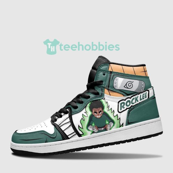 rock lee sneakers custom taijutsu expert anime naruto air jordan hightop shoes 3 lItiV 600x600px Rock Lee Sneakers Custom Taijutsu Expert Anime Naruto Air Jordan Hightop Shoes