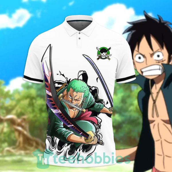 roronoa zoro polo shirt custom anime one piece for anime fans 2 BFCN2 600x600px Roronoa Zoro Polo Shirt Custom Anime One Piece For Anime Fans
