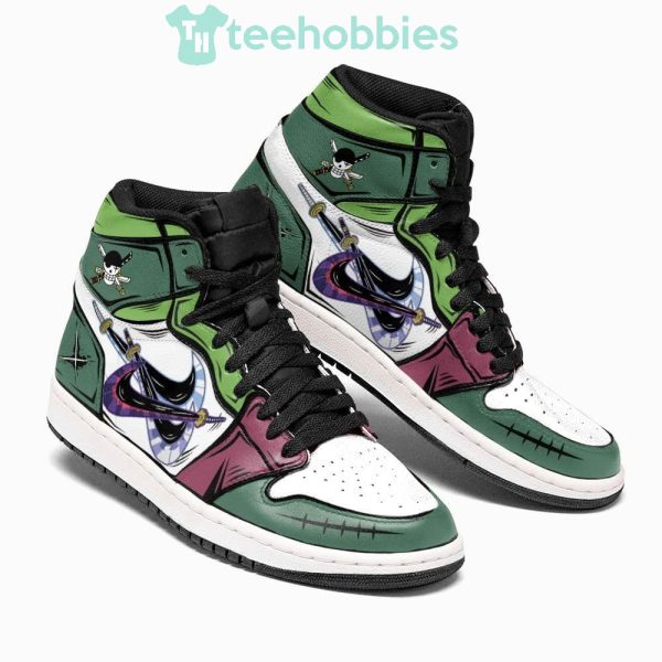 roronoa zoro santoryu sneakers custom one piece air jordan hightop shoes 2 rnphS 600x600px Roronoa Zoro Santoryu Sneakers Custom One Piece Air Jordan Hightop Shoes