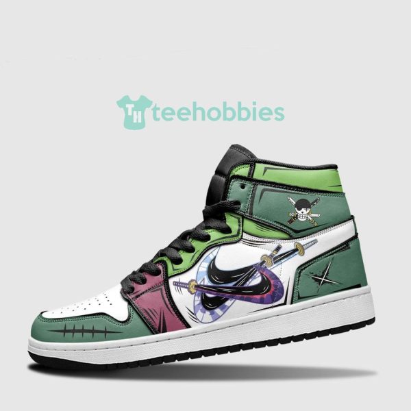 roronoa zoro santoryu sneakers custom one piece air jordan hightop shoes 3 Po2xb 600x600px Roronoa Zoro Santoryu Sneakers Custom One Piece Air Jordan Hightop Shoes