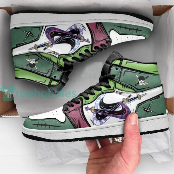 roronoa zoro santoryu sneakers custom one piece air jordan hightop shoes 4 5MHNu 600x600px Roronoa Zoro Santoryu Sneakers Custom One Piece Air Jordan Hightop Shoes