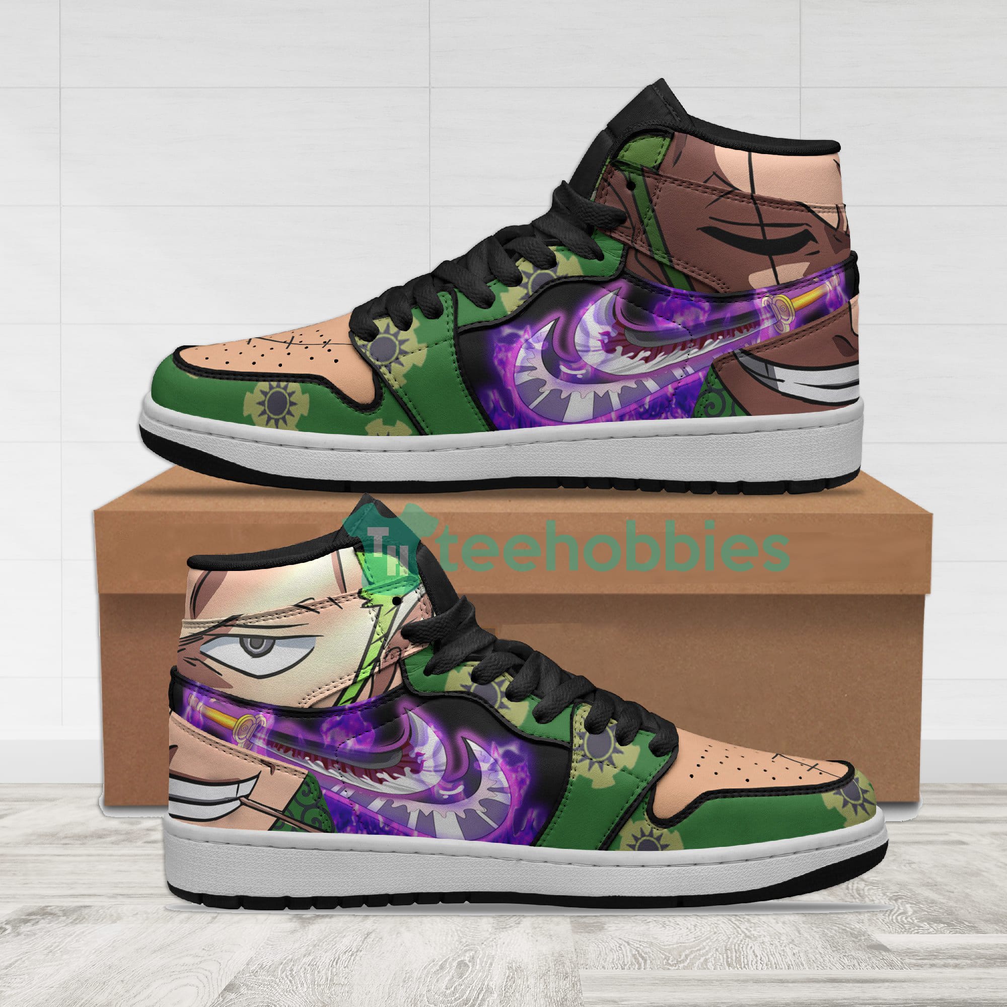 Wano Zoro Enma Blade Air Force Shoes - One Piece Universe Store