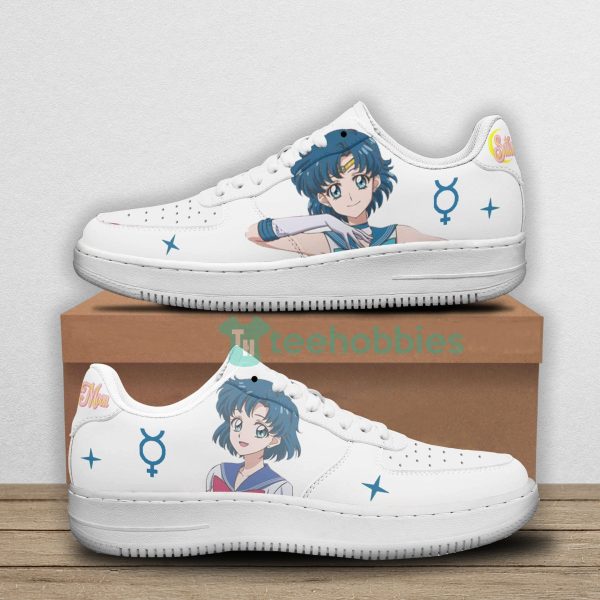 sailor mercury sailor moon anime white air force shoes 1 Icy7J 600x600px Sailor Mercury Sailor Moon Anime White Air Force Shoes